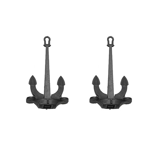 2PCS RC Boot Mini ABS Kunststoff Bewegliche Halle Anker Anker Stange 17mm/26mm DIY for Simulation nautischen Schiff Modell Marine Teile (Color : Type 4) von CRUMPS