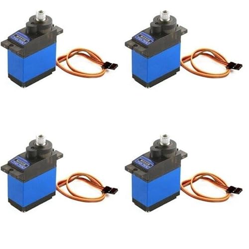 CRUMPS 4PCS MG-92B 13,8g 3,5 KG Drehmoment Metall Getriebe Digital Servo for RC Modell Drone Flugzeug Hubschrauber Auto Boot Roboter DIY Teile von CRUMPS