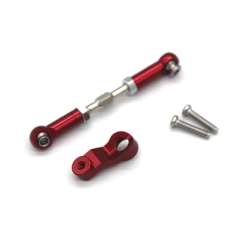 CRUMPS Aluminiumlegierung-Querlenker-Becher-Set, Upgrade-Metallteile-Zubehör, kompatibel mit M jx Hyper 1/16 Go RC-Auto 16207 16208 16209 H16 H16BM(Servo Arm Tie Rod) von CRUMPS