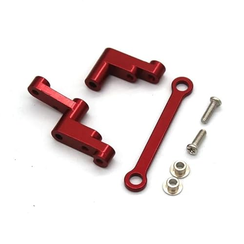 CRUMPS Aluminiumlegierung-Querlenker-Becher-Set, Upgrade-Metallteile-Zubehör, kompatibel mit M jx Hyper 1/16 Go RC-Auto 16207 16208 16209 H16 H16BM(Steering Components) von CRUMPS