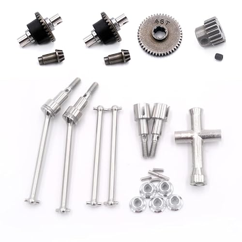 CRUMPS Metall Differential und Antriebswelle Set for SCY 16101 16102 16103 16201 Pro 1/16 Bürstenlosen RC Auto Upgrades Teile Zubehör von CRUMPS