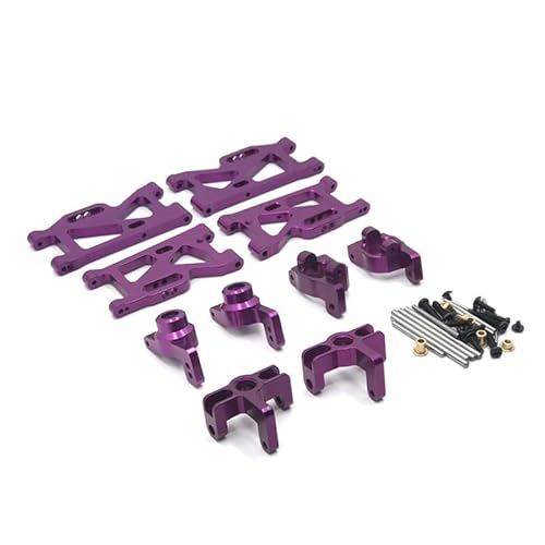 CRUMPS Metall-Upgrade-Schwingen-Lenkbecher, 5er-Set for WLtoys 144010 144001 144002 124016 124017 124018 124019 RC-Autoteile(Gray) von CRUMPS