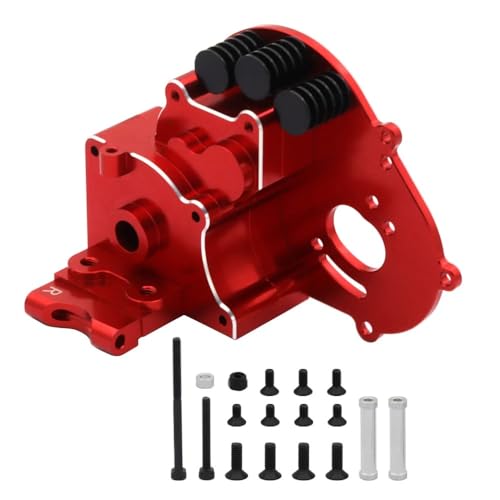 Getriebe aus Metall, kompatibel mit 1/10 Tra-xxas Slash 2WD VXL Rustler Stampede Bandit RC Car Upgrades Parts (Color : Red) von CRUMPS