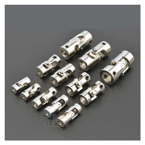 Rc Boot Auto Metall Kardangelenk 2mm/2,3mm/3mm/3,175mm/4mm/5mm/6mm/8mm/10mm Gimbal Kupplungen Welle Motor Stecker Universal Gelenk (Color : SUS 4 to 6mm) von CRUMPS