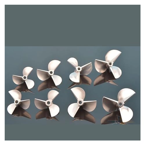 Rc Boot CNC 3 Klingen Schraube Aluminium Propeller Links/Rechts Pitch 1,8 D36/40/42/45/48/55mm Prop for 3,18/4/4,76mm 3/16 "Propeller Welle (Color : 4.76mm D50mm Left) von CRUMPS