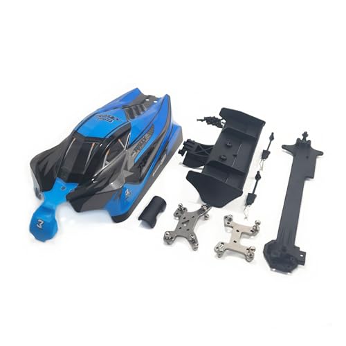 Wltoys 124017 124019 Rc Auto Fat Body Upgrade Set mit Shock Mount Center Brace Heckflügel Set Zubehör Teile von CRUMPS