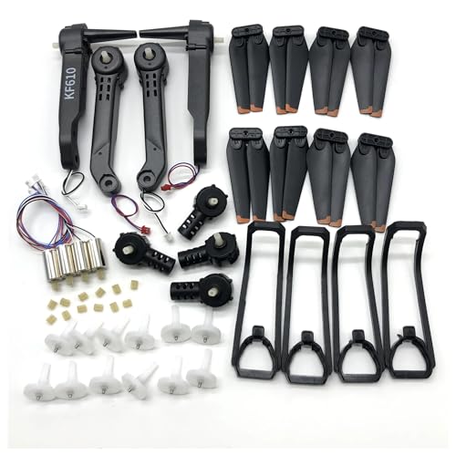 Z908 Pro RC Drone Zubehör Motor Basis Getriebe Set Arm Motoren Motor Propeller Rahmen... Z908pro Quadcopter Ersatz Kit (Color : Dark Grey) von CRUMPS