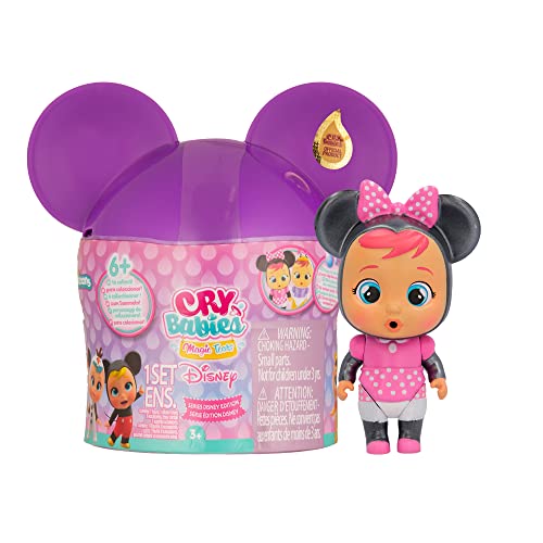 Cry Babies Magic Tears 82663IM, Winnie The Pooh,Mickey, Minnie Mouse. Mini-Puppe, Einzeln, Mehrfarbig, Piccolo von Cry Babies