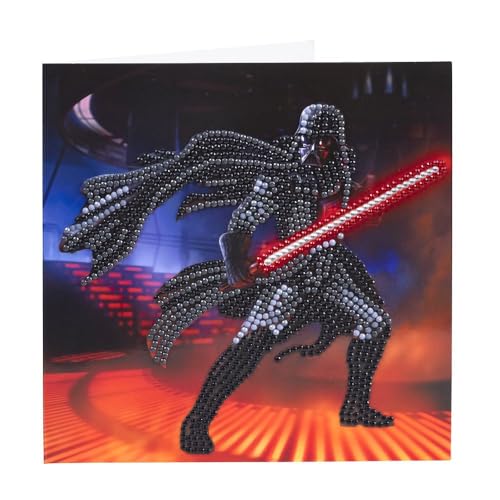 CRYSTAL ART Set mit Diamantkarte, 18 x 18 cm, Star Wars Darth Vader CRYSTAL ART Set mit Diamantkarte, 18 x 18 cm, Star Wars Darth Vader von CRYSTAL ART