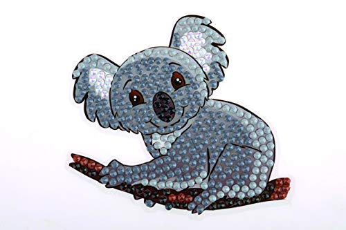 Craft Buddy Crystal Art CAMK-52 Koala-Bär, 9x9cm Kristallkunst-Motiv, Mehrfarbig von CRYSTAL ART