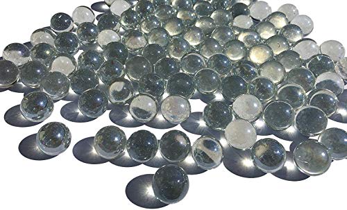 CRYSTAL KING Durchsichtige Glasmurmeln Glaskugeln 16mm Durchmesser 500gr Dekokugeln transparente klare Murmel Glaskugeln Dekoglaskugeln Dekoration Murmeln Glaskügelchen klar von CRYSTAL KING