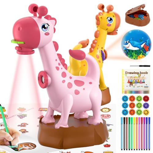 CS COSDDI Zeichenprojektor für Kinder, 2-in-1 Projektion und Zeichnung Projektor mit 96 Mustern und 12 Farbpinseln, Malprojektor Kinder Geschenke für 3 4 5 6 7 Jahre alte Jungen Mädchen CS COSDDI Zeichenprojektor für Kinder, 2-in-1 Projektion und Zeichnung Projektor mit 96 Mustern und 12 Farbpinseln, Malprojektor Kinder Geschenke für 3 4 5 6 7 Jahre alte Jungen Mädchen von CS COSDDI