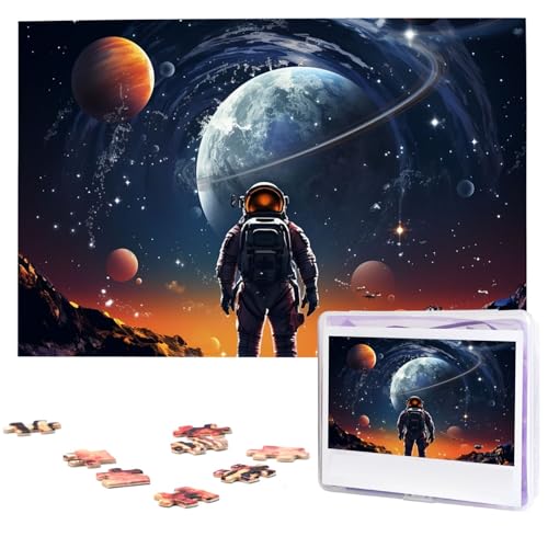 Puzzle mit 1000 Teilen für Erwachsene und Familien, herausforderndes Puzzle für Spieleabende, Weltraumforscher und Planeten, individuelle Holzpuzzleteile, 74,9 x 50 cm Puzzle mit 1000 Teilen für Erwachsene und Familien, herausforderndes Puzzle für Spieleabende, Weltraumforscher und Planeten, individuelle Holzpuzzleteile, 74,9 x 50 cm von CSGJMYGS