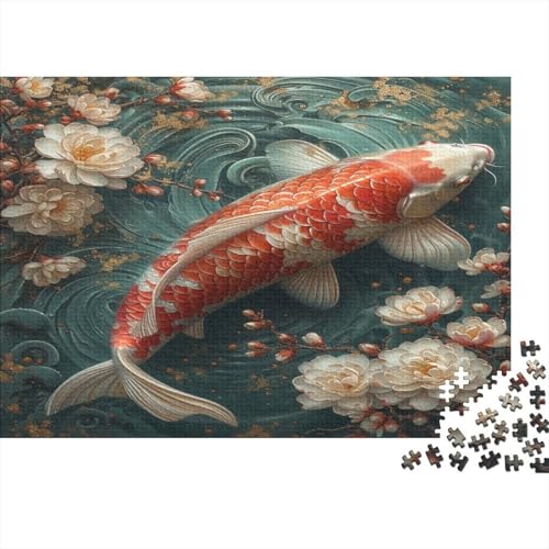 DIY Puzzles 1000pcs (75x50cm) Für Erwachsene Koi Puzzles Für Erwachsene Puzzle-Lernspiele Fische von CTAMM