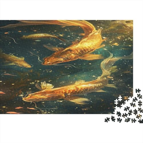 DIY Puzzles 1000pcs (75x50cm) Für Erwachsene Koi Puzzles Für Erwachsene Puzzle-Lernspiele Fische von CTAMM