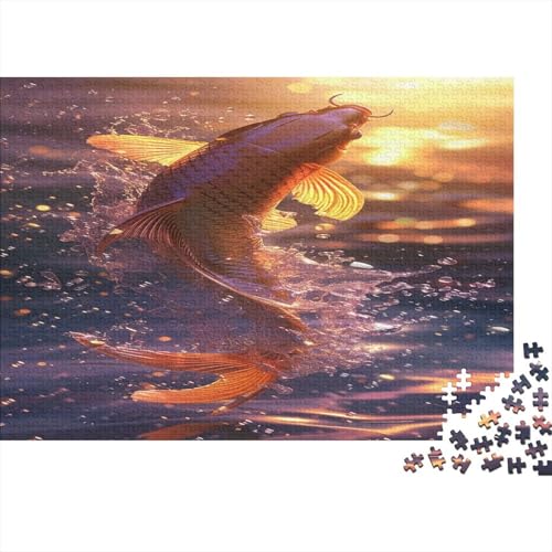 Koi 1000pcs (75x50cm) Puzzle Für Erwachsene Fische Rätsel,Schwieriges Rätsel,DIY Geschicklichkeitsspiele Für Die Ganze Familie von CTAMM