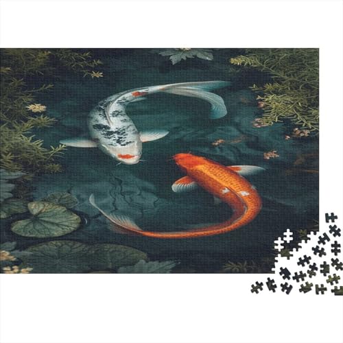 Koi 1000pcs (75x50cm) Puzzle Für Erwachsene Fische Rätsel,Schwieriges Rätsel,DIY Geschicklichkeitsspiele Für Die Ganze Familie von CTAMM