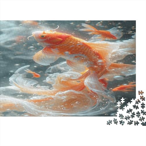 Koi 1000pcs (75x50cm) Puzzles,Fische Schwieriges Rätsel,Geschicklichkeitsspiele Für Die Ganze Familie von CTAMM