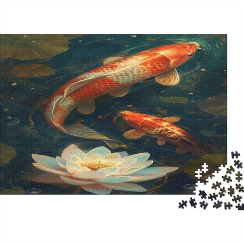 Koi Puzzle 1000pcs (75x50cm),Puzzle Für Erwachsene,Impossible Puzzle,Geschicklichkeitsspiel Für Die Ganze Familie,Puzzle Farbenfrohes,Fische von CTAMM