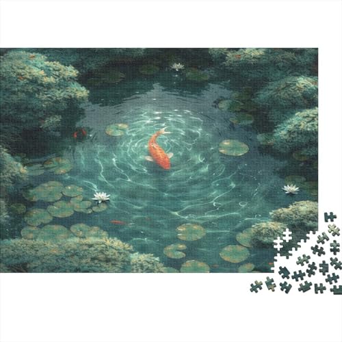 Koi Puzzle 1000pcs (75x50cm),Puzzle Für Erwachsene,Impossible Puzzle,Geschicklichkeitsspiel Für Die Ganze Familie,Puzzle Farbenfrohes,Puzzle Mit Fische von CTAMM