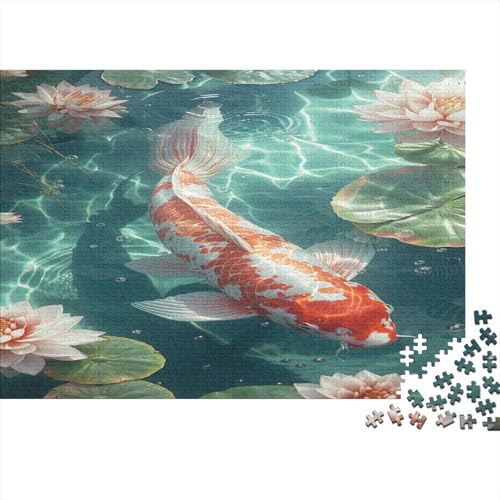 Koi Puzzle 1000pcs (75x50cm),Puzzle Für Erwachsene,Impossible Puzzle,Geschicklichkeitsspiel Für Die Ganze Familie,Puzzle Farbenfrohes,Puzzle Mit Fische von CTAMM