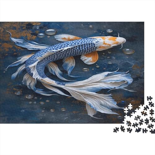 Koi Puzzle 1000pcs (75x50cm) Erwachsene Fische Puzzle Erwachsene Geschicklichkeitsspiel Für Die Ganze Familie von CTAMM