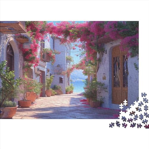 Küstenstadt Puzzles 1000pcs (75x50cm) Für Erwachsene Meerblick Puzzlespiel Heimdekorations Puzzle von CTAMM