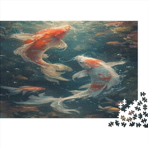 Puzzle 1000pcs (75x50cm),Puzzle Für Erwachsene,Puzzle Koi,Fische Puzzle Home Dekoration von CTAMM