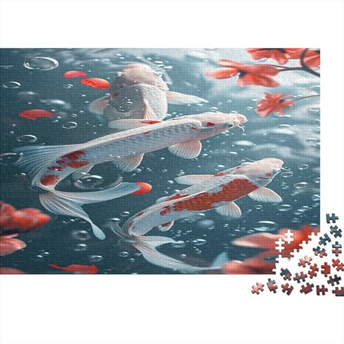 Puzzle 1000pcs (75x50cm),Puzzle Für Erwachsene,Puzzle Koi,Fische Puzzle Home Dekoration von CTAMM