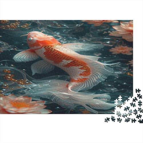 Puzzle 1000pcs (75x50cm),Puzzle Für Erwachsene,Puzzle Koi,Fische Puzzle Home Dekoration von CTAMM