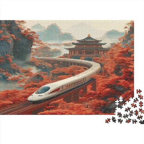 Puzzle 1000pcs (75x50cm) Erwachsene Zug Puzzles Für Erwachsene Klassische Puzzles Erwachsene Reiselandschaft Puzzles Erwachsene 1000pcs (75x50cm) von CTAMM