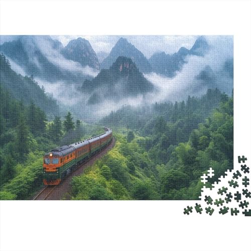 Puzzle 1000pcs (75x50cm) Erwachsene Zug Puzzles Für Erwachsene Klassische Puzzles Erwachsene Reiselandschaft Puzzles Erwachsene 1000pcs (75x50cm) von CTAMM