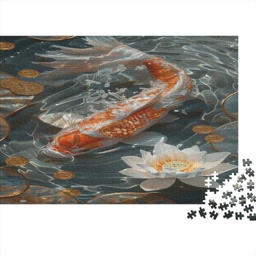 Puzzle Koi,1000pcs (75x50cm) Fische Puzzle Für Erwachsene DIY Puzzle von CTAMM