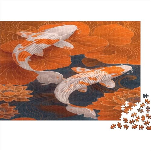 Puzzle Koi,1000pcs (75x50cm) Fische Puzzle Für Erwachsene DIY Puzzle von CTAMM