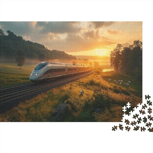 Puzzle Zug,Puzzle 1000pcs (75x50cm) Ab 14 Jahren,Reiselandschaft Puzzle Erwachsene,EIN Geschicklichkeitsspiel Für Die Ganze Familie Zum Gemeinsamen Spielen von CTAMM