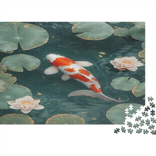 Puzzles 1000pcs (75x50cm) Für Erwachsene,Koi Puzzles Für Frauen Und Männer. Hochwertiges,präzises Ineinandergreifen Fische von CTAMM