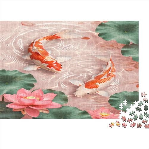 Puzzles 1000pcs (75x50cm) Für Erwachsene,Koi Puzzles Für Frauen Und Männer. Hochwertiges,präzises Ineinandergreifen Fische von CTAMM