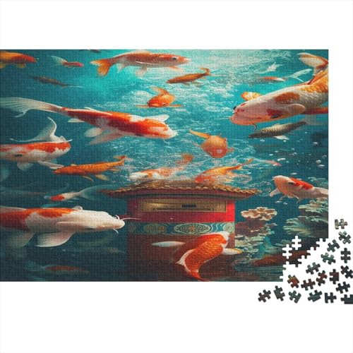 Puzzles Für Erwachsene 1000pcs (75x50cm),Koi Tolle Rätsel Für Erwachsene Fische Lustige Rätsel Für Männer Und Frauen von CTAMM