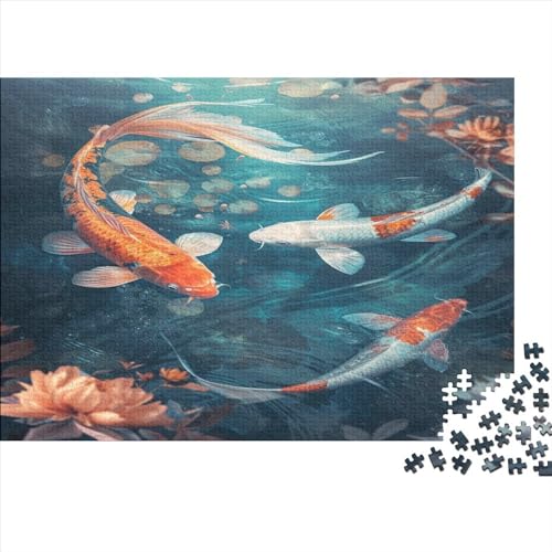 Puzzles Für Erwachsene 1000pcs (75x50cm),Koi Tolle Rätsel Für Erwachsene Fische Lustige Rätsel Für Männer Und Frauen von CTAMM