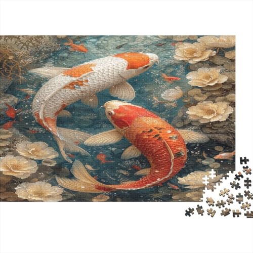 Puzzles Für Erwachsene 1000pcs (75x50cm),Koi Tolle Rätsel Für Erwachsene Fische Lustige Rätsel Für Männer Und Frauen von CTAMM