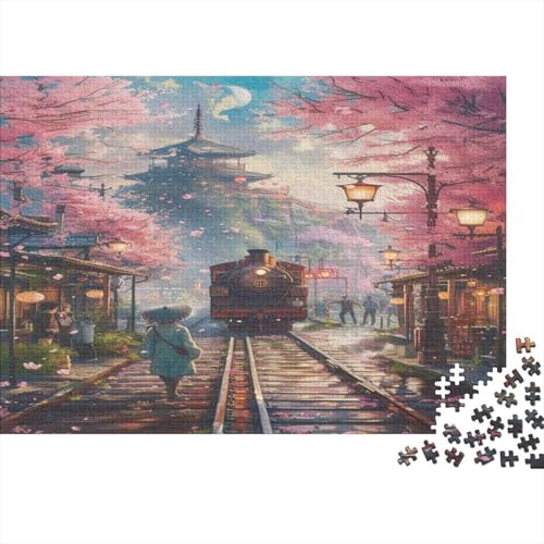 Puzzles Für Erwachsene 1000pcs (75x50cm),Zug Tolle Rätsel Für Erwachsene Reiselandschaft Lustige Rätsel Für Männer Und Frauen von CTAMM