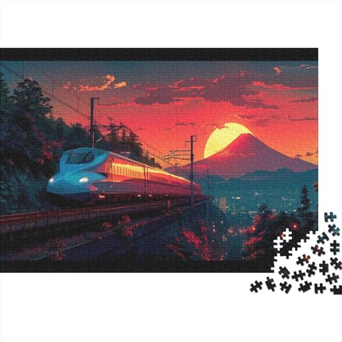 Puzzles Für Erwachsene 1000pcs (75x50cm),Zug Tolle Rätsel Für Erwachsene Reiselandschaft Lustige Rätsel Für Männer Und Frauen von CTAMM