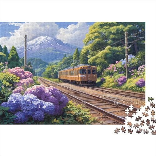 Puzzles Für Erwachsene 1000pcs (75x50cm) Zug Puzzles Für Erwachsene Anspruchsvolles Spiel Reiselandschaft Heimdekorationspuzzle von CTAMM