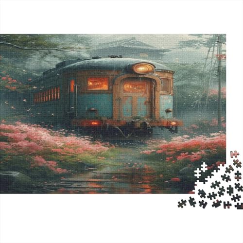 Reiselandschaft 1000pcs (75x50cm) Puzzles Für Erwachsene Zug Feine Mehrfarbige Puzzles,Gedulds- Und Reflexionsspiele von CTAMM