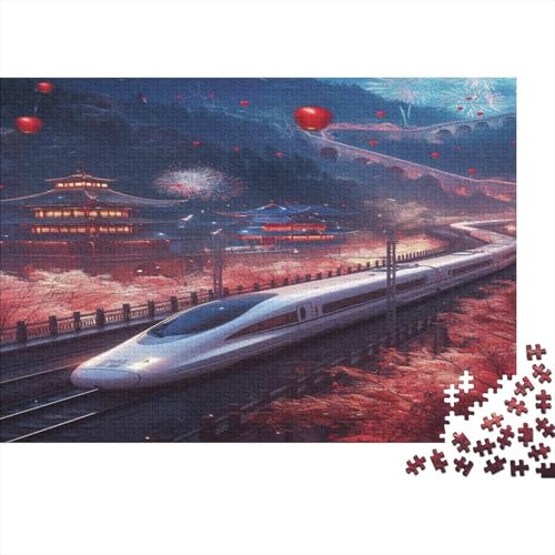 Zug Puzzles 1000pcs (75x50cm) Für Erwachsene Reiselandschaft Puzzlespiel Heimdekorations Puzzle von CTAMM