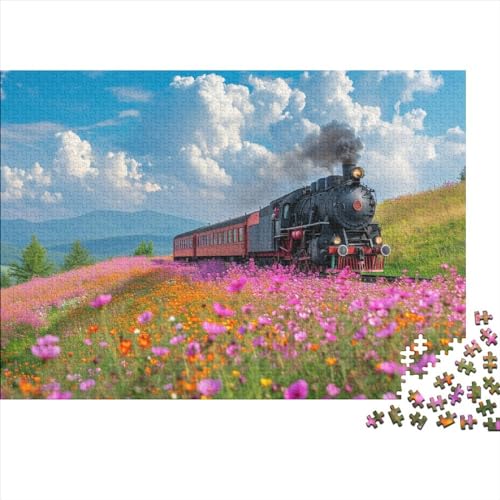 Zug Puzzles 1000pcs (75x50cm) Für Erwachsene Reiselandschaft Puzzlespiel Heimdekorations Puzzle von CTAMM