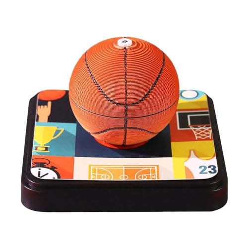 3D Kalender Memo Pad 2025, Zeitmesser Kalender Basketball Fußball Schnitzen Rip Form Sticky Paper Away Notiz von CTDWNT