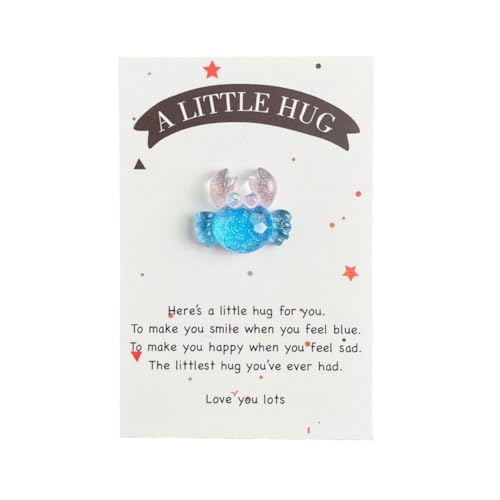 Valentinstag Pocket Hug Gifts Bulk, Mini Pocket Hug Marine Animals, Resin Card Cowork Pocket Animal Hug Inspirational von CTDWNT