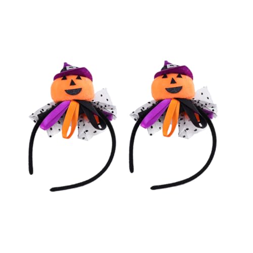 CTIRCHIU 2 Stück Halloween Haarschmuck Kürbis Spinnen Netz Hexenhut Haarreifen für Erwachsene Langlebig Dekorativ für Halloween Festival Party CTIRCHIU 2 Stück Halloween Haarschmuck Kürbis Spinnen Netz Hexenhut Haarreifen für Erwachsene Langlebig Dekorativ für Halloween Festival Party von CTIRCHIU