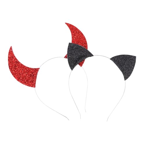 CTIRCHIU 2 Teiliges Stirnband Set Haarband Haarschmuck Teufelshorn Haarband Katzen Stirnband Katzenohr Kopfbedeckung Dekoratives CTIRCHIU 2 Teiliges Stirnband Set Haarband Haarschmuck Teufelshorn Haarband Katzen Stirnband Katzenohr Kopfbedeckung Dekoratives von CTIRCHIU